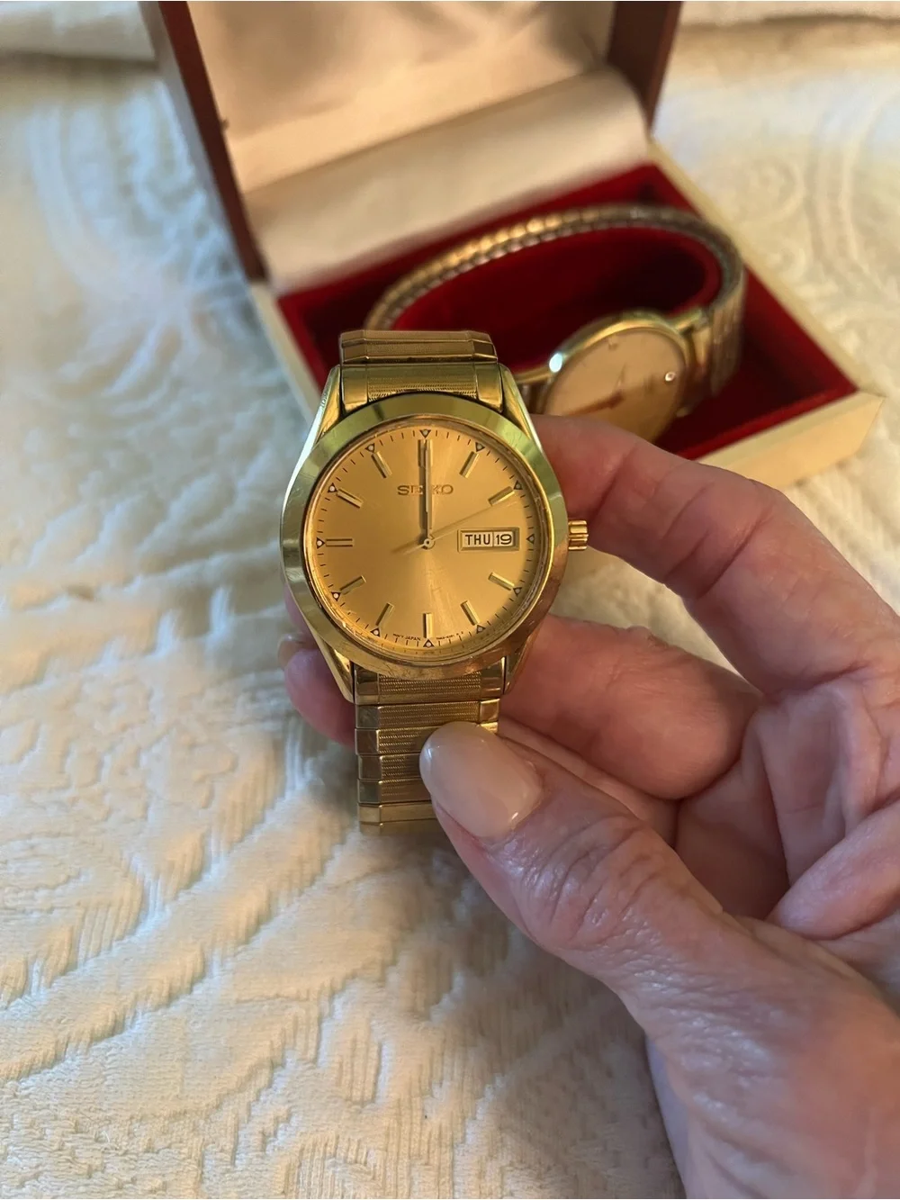 Seiko Gold Tone Men’s Dress Watches